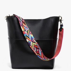 Seammer Genuine Leather BOHO Bucket Handbag